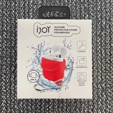 iJoy Red Silicone Protective AirPods Case New In Box!