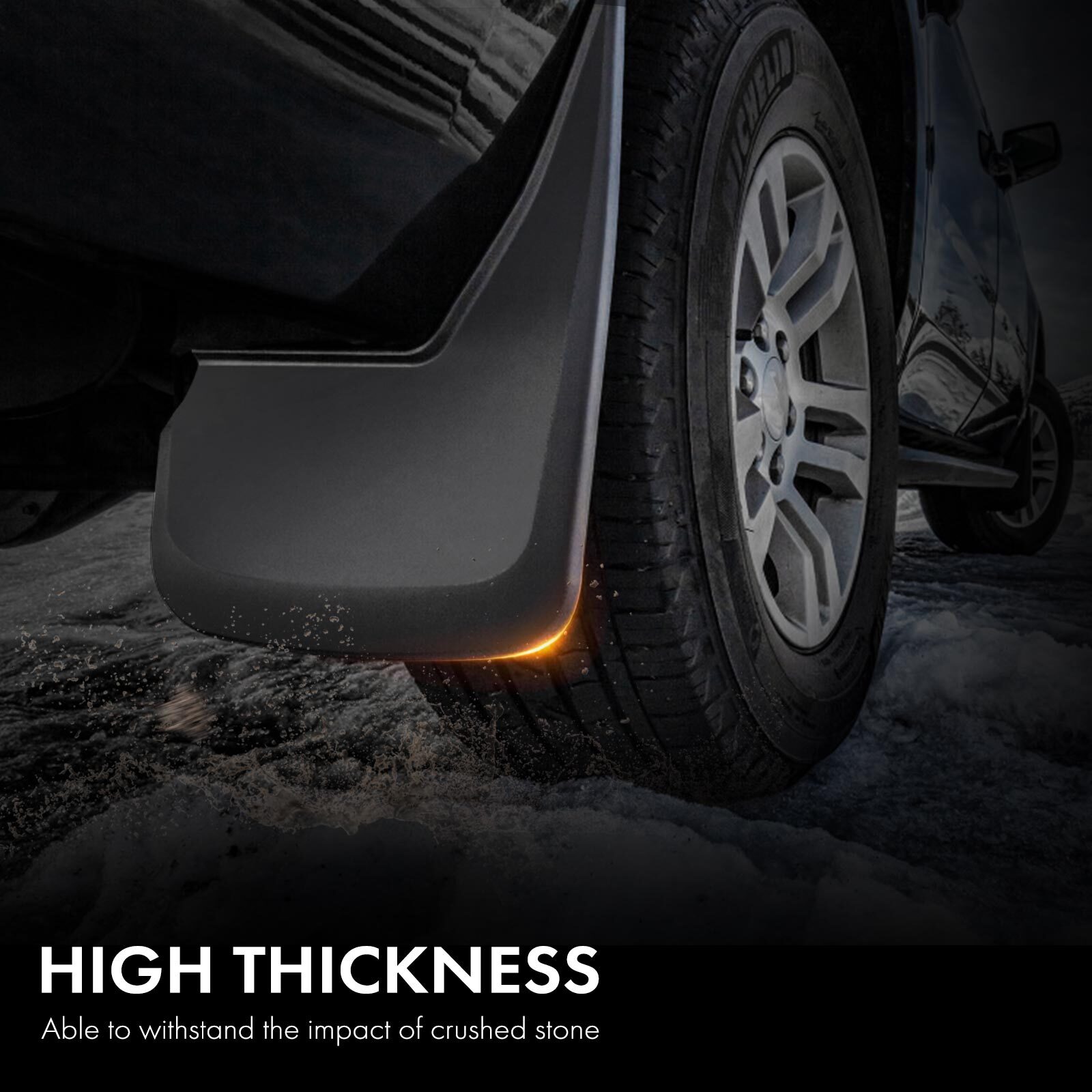 For Ford Ranger 2019-2023 Splash Guards Front and Rear Mud Flaps Mudguards 4 pcs