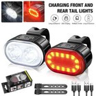 Fahrradlicht Led Set AKKU Fahrradbeleuchtung Frontlicht &Rücklicht Fahrradlampe