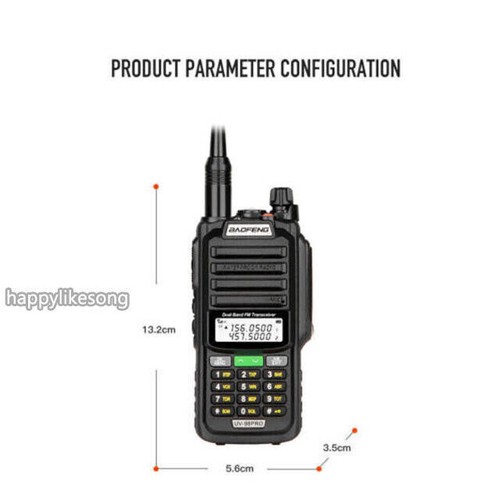 1/2 JUEGO BAOFENG UV-98PRO 136-174/400-520MHZ WALKIE TALKIE DE MANO DE DOS VÍAS - Imagen 4 de 33