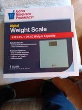 New Good Neighbor Pharmacy Digital Electronic Weight Scale 11.75" x 11.75"