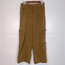BDG Urban Outfiter Y2K Women's Cargo Pants Size S Baggy Elastic Waist Tan Hippie