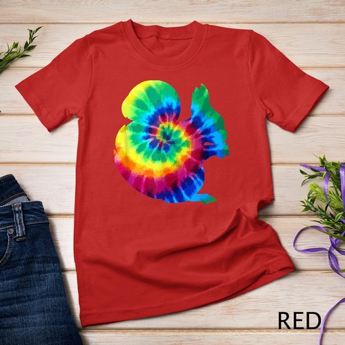 Camiseta Unisex Squirrel Tie Dye Vintage Hippie Squirrel Lover - Imagen 11 de 15