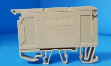 (4 pcs) Fuse Terminal Block , KL351100, KLEMSAN, 6.3A, 600V, Beige 8-26 AWG