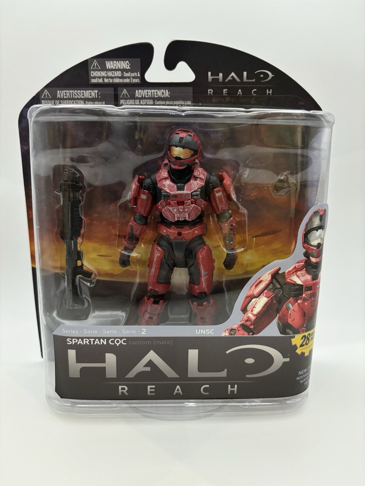 Mcfarlane Toys Halo Reach Series 2 Spartan CQC (red) Action Figure