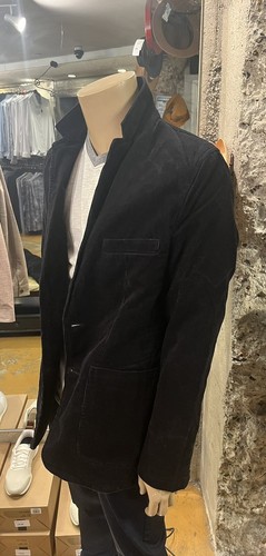 MARTIN GORDON NWT! Men s Black Corduroy Blazer Jacket Sz L NEW! - Picture 5 of 7