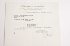 1926 Lamson Goodnow Norton Grinding Co Worcester MA Bill Credit-Ephemera L126A