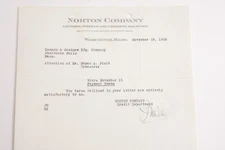 1926 Lamson Goodnow Norton Grinding Co Worcester MA Bill Credit-Ephemera L126A