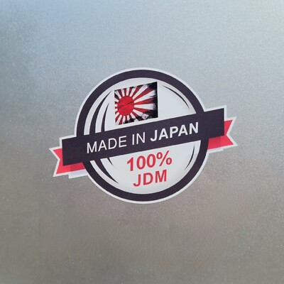 JDM Rising Sun Made In Japan Reflective Visor Windshield Vinyl Car Sticker Decal