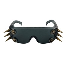 Spike Studded Rock Skull Sunglasses Goth Steam Punk Goggles Cosplay Glasses