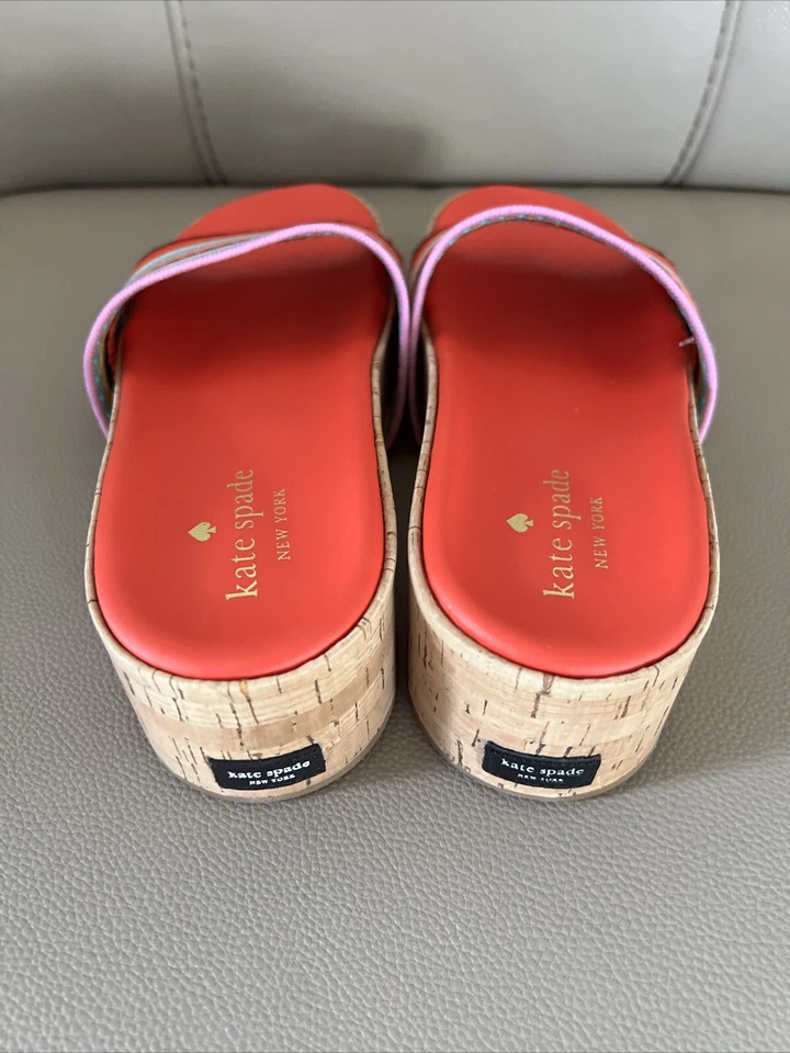Mujer Kate Spade New York Multicolor Corcho Sandalias Sin Corcho Talla 8 Foto 2 de 4