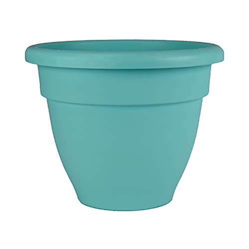 The HC Companies 12 Inch Caribbean Planter - Lightweight 12", Dusty Teal