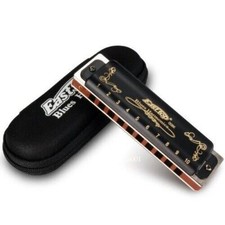 Harmonica T008K Diatonic 10 Holes Blues Harp Gaita Low F /Paddy Mouth Ogan