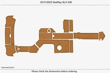 2015 Sea Ray SLX 230 Swim Platform Cockpit Boat EVA Foam Faux Teak Deck Flooring