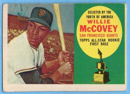 1960 Topps #316 Willie McCovey VG crease San Francisco Giants ROOKIE A8389