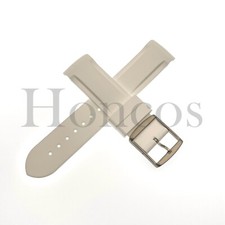 For Swatch Omega Curved Rubber Watch Strap Speedmaster Joint Moon Swatch 20mm WT