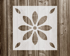 Tile Stencil, Durable Flexible Handmade Mylar Reusable Craft Template, 457