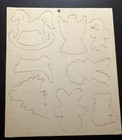 Demis "Cute & Clever" Wood Christmas Ornament Wreath Die Cut Outs DIY Kit NEW — photo 2