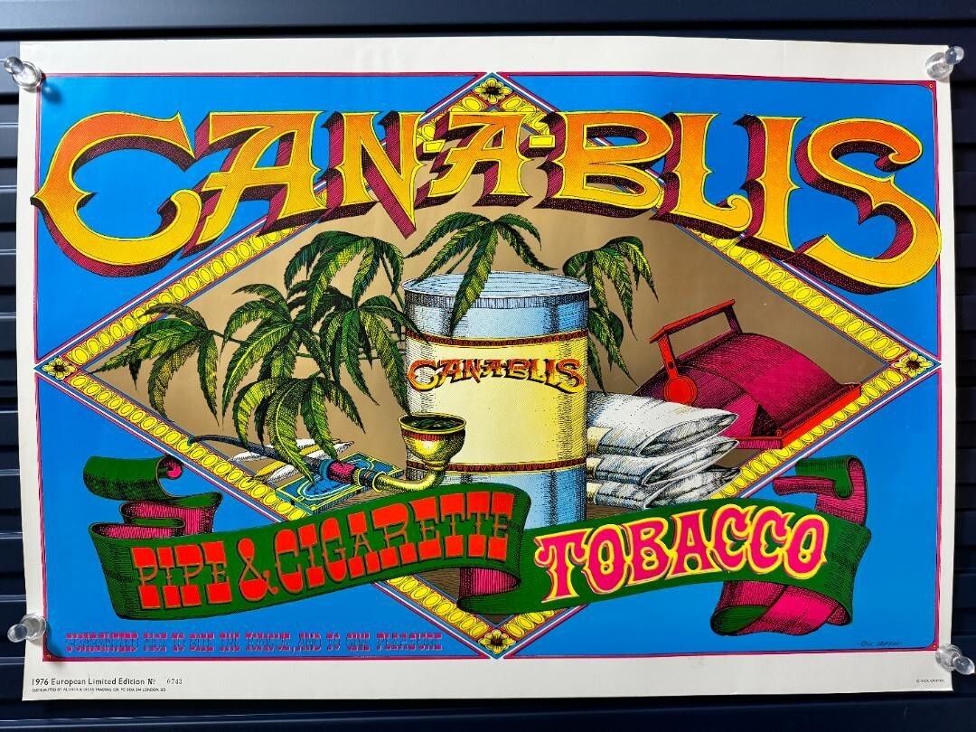 Rick Griffin Original Vintage Poster 1967 European Limied Edition