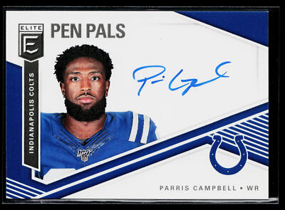 Parris Campbell 2019 Donruss Elite Pen Pals #PP-PC AU Indianapolis Colts