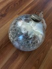 Antique Silver Glass 9" German Kugel Christmas Ornament India Large — photo 1