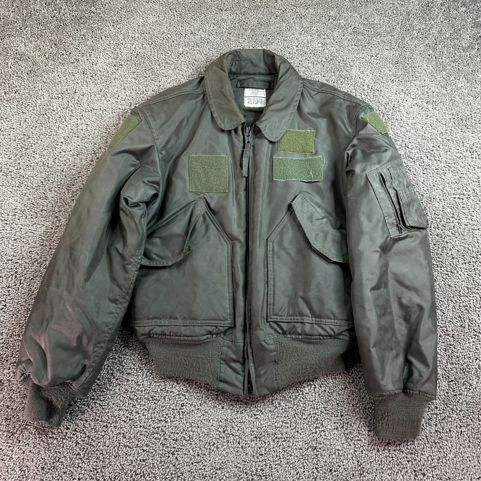 Chaqueta de Vuelo Militar Verde Mediana CWU-45/P Clima Frío Flyers Chaqueta Nomex *
