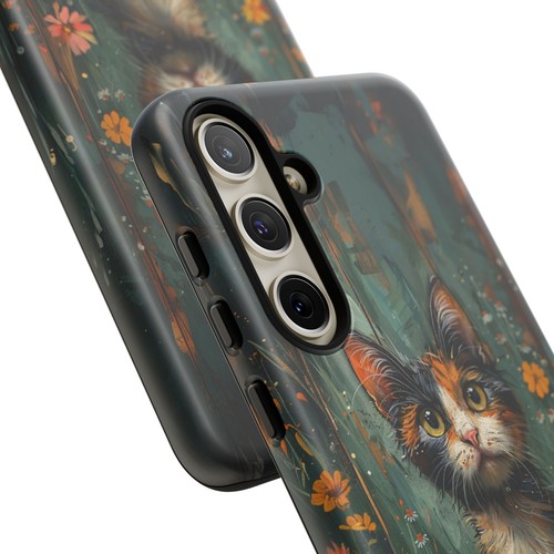For iPhone | Samsung Galaxy | Pixel Phone Case - Calico Cat Flowers Pastel - 第 156/256 張圖片