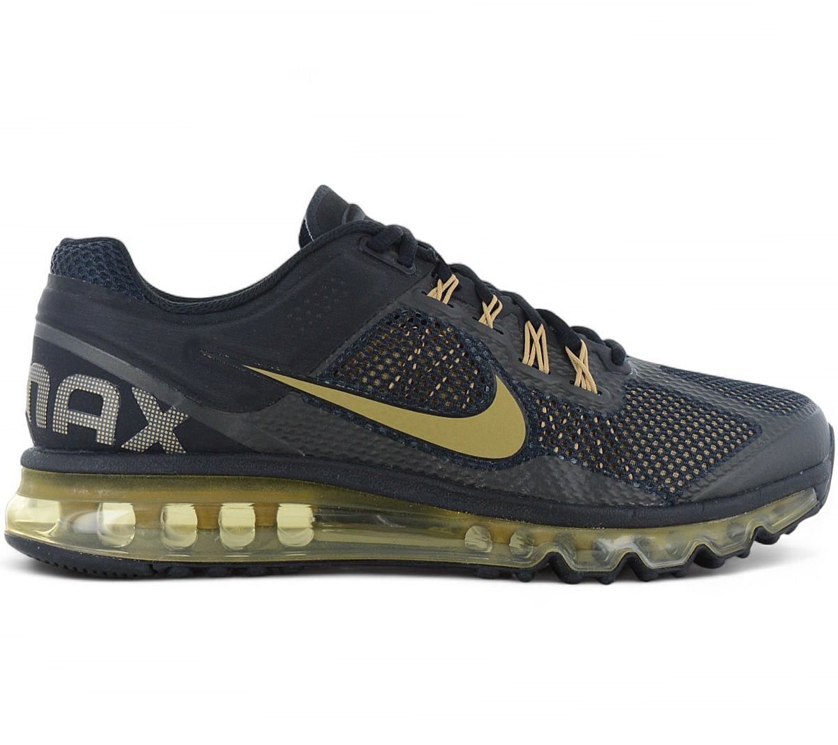 Nike Air Max 2013 Herren Sneaker Schwarz-Gold HQ1927-001 Sport