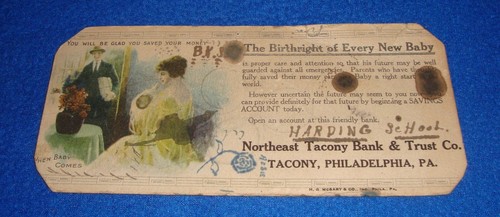 Northeast Tacony Bank & Trust Co. Ink Blotter