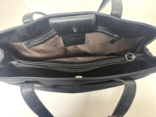 Vintage Coach JOJ - 7408 Large Tote Shoulder HandBag Black Microfiber Y2K - Picture 3 of 16