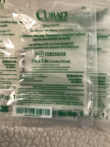 Sammons Preston CURAD steriles Öl Emulsion Mullverband 3"X3" je 20/... Neu - Bild 6 von 12