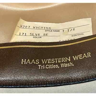 Haas Vintage Western Resistol Cowboy Hat Self Conforming 4X  display picture 1
