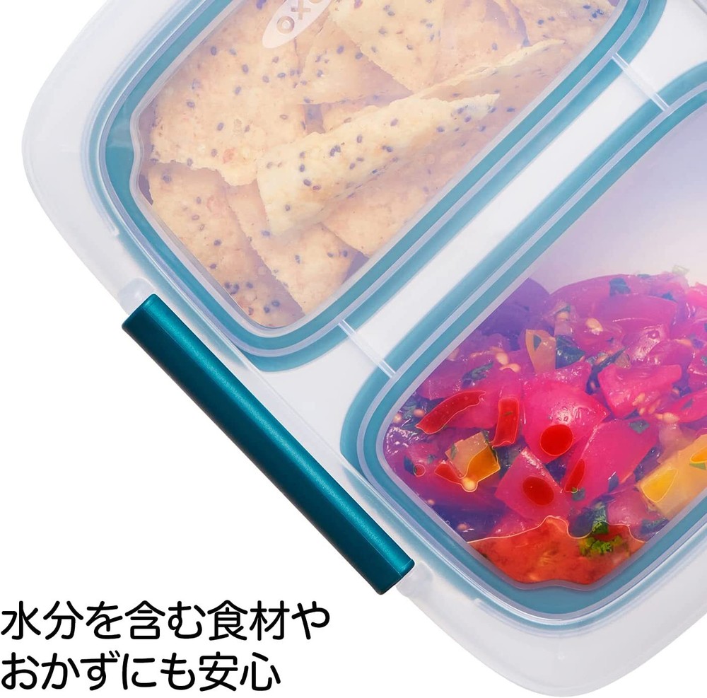 OXO 2-Cup Bento Box Prep & Go Container for Dips and Snacks