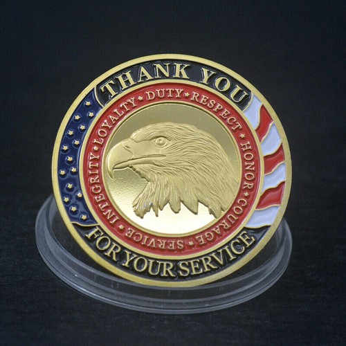 20PCS Challenge Coin Military Thank You for Your Service Veteran Commemorative - Picture 8 of 10