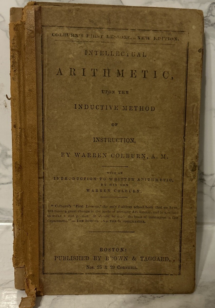 INTELLECTUAL ARITHMETIC,1862 ,Warren Colburn Vintage | eBay