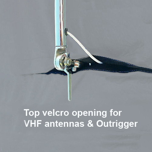 NauticStar 22 XS Center Console Fishing T-Top Hard-Top Boat Storage Cover Black