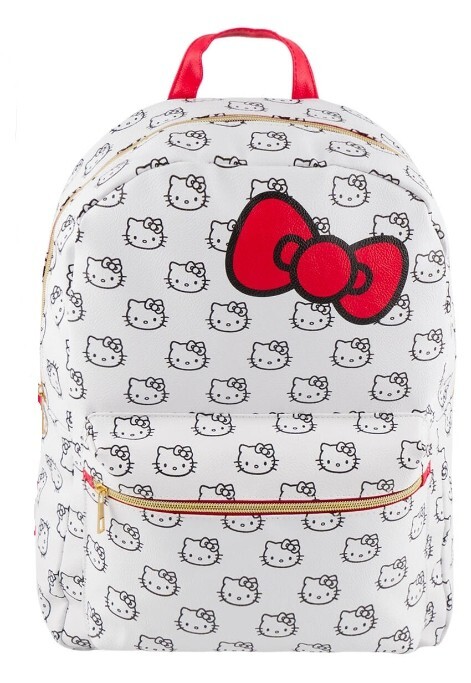 Hello Kitty White Leather 16IN Backpack