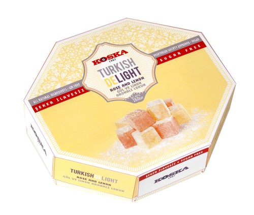 160g NO ADDED SUGAR Pistachio Rose Lemon Turkish Delight Diabetic Christmas Gift - Picture 6 of 8