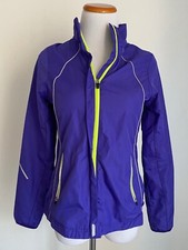HIND Women's Purple Athletic Running Windbreaker Full Zip Jacket, Size XS