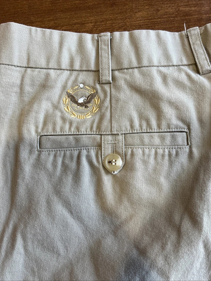 Плиссированные мужские шорты для гольфа Bobby Jones (36) с карманами хаки внутренний шов 9 дюймов - Изображение 4 из 4