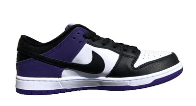 Nike SB Dunk Low Pro Court Purple Black White Shoes BQ6817-500 Men's Sz 10.5 NEW
