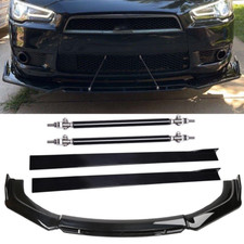 For Mitsubishi Lancer Front Bumper Spoiler Splitter Lip Side Skirt Strut Rods For Mitsubishi Lancer Front Bumper Spoiler Splitter Lip Side Skirt Strut Rods