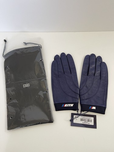 KITH for BMW Moto Leather Driving Gloves Techno Violet purple | eBay