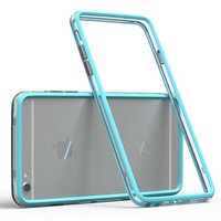 Bumper FüR Apple Iphone 6 / 6S Case Wallet Schutz HüLle Cover Hellblau