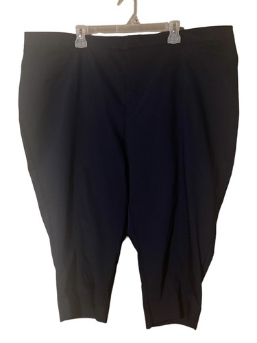 Catherines Capris donna taglia 30W blu navy elasticizzato vita alta conica comfort - Foto 11 di 15