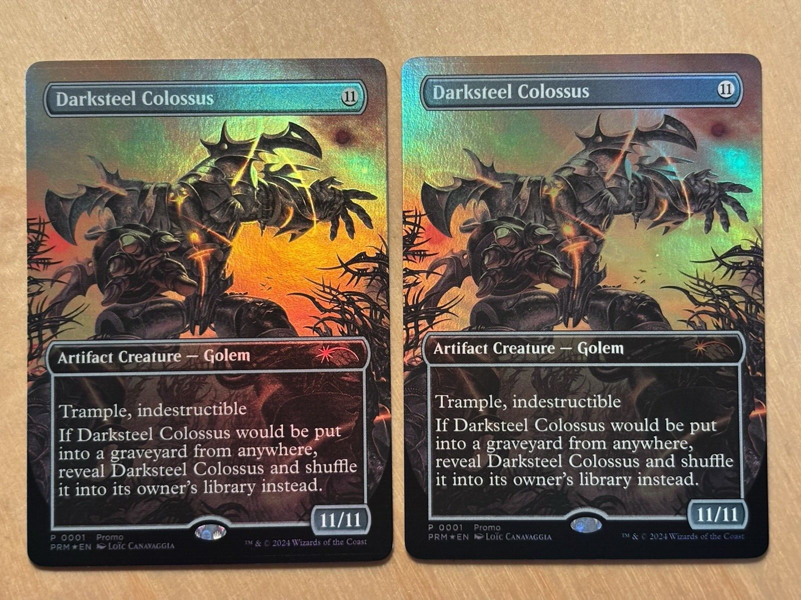 MTG Magic the Gathering 1x Darksteel Colossus Foil Borderless Promo NM
