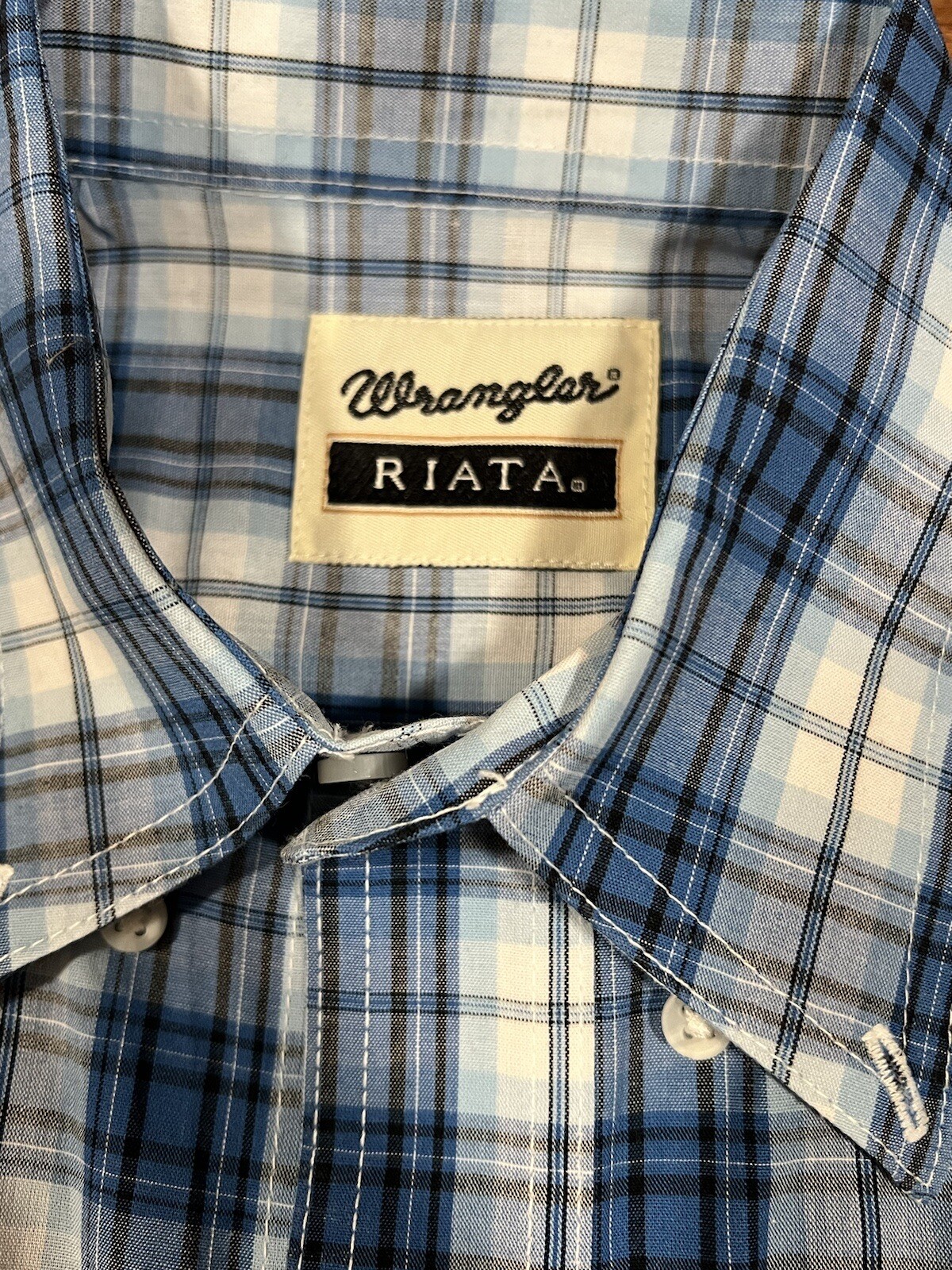 Wrangler Riata NFR National Finals Rodeo Las Vegas 2022 Western Shirt Blue Small