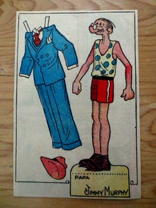 1930s-Newspaper-Toots-Casper-Comic-Section-Papa-Paper-Doll-Cutout-Jimmy-Murphy