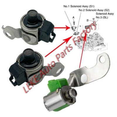 S1& S2 & SL Transmission Shift Solenoid For 2003-2006 Toyota