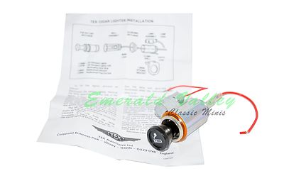 classic mini cigarette lighter Classic Mini New 12v Tex Cigar/Cigarette Lighter With Bracket and Screws  Austin